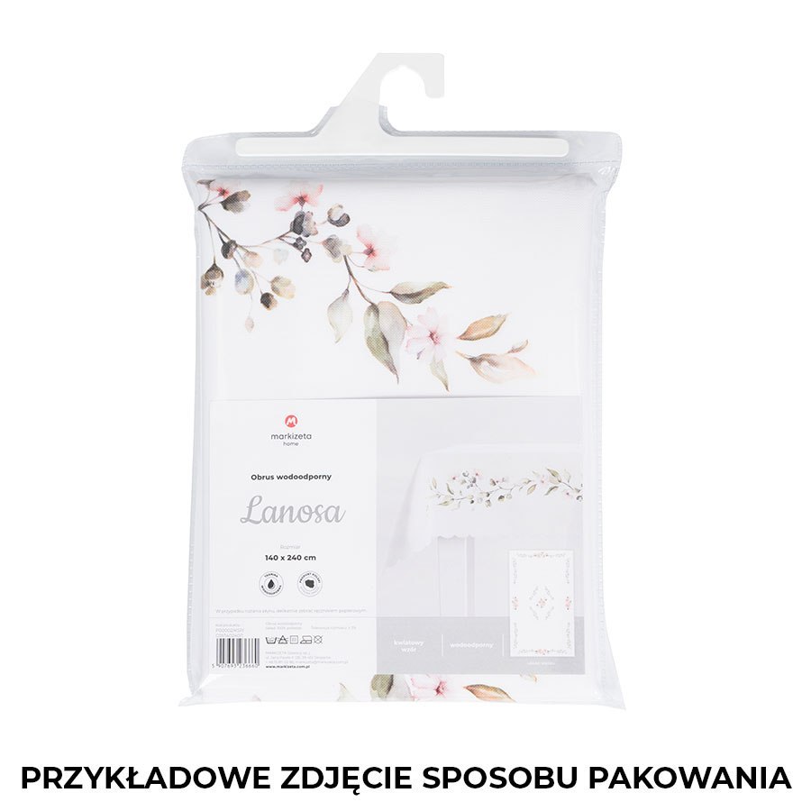 LANOSA Obrus wodoodporny, 140x220cm, kolor 001 różowy P00002/KSP/C01/140220/1
