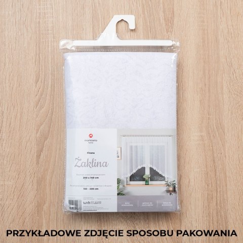 Firanka gotowa żakardowa ŻAKLINA 120x250 cm kolor biały