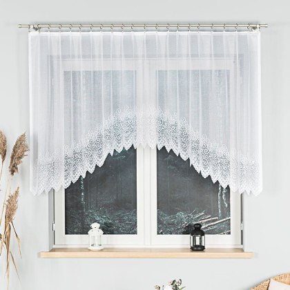 Firanka gotowa żakardowa VIOLETTA 120x250 cm kolor biały