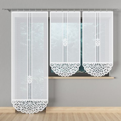 ZURIEL Panel żakardowy gotowy, szerokość 90 x wysokość 250cm, kolor 001 biały 001313/PBL/001/090250/1 ZURIEL Panel żakardowy gotowy, szerokość 90 x wysokość 250cm, kolor 001 biały 001313/PBL/001/090250/1