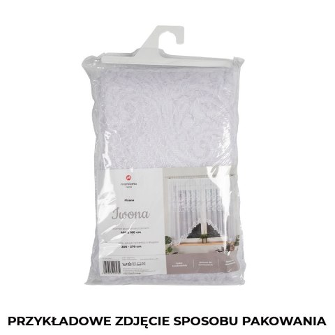 IWONA Firanka żakardowa gotowa, szerokość 400 x wysokość 160cm, kolor 001 biały 049312/FBL/001/400160/1