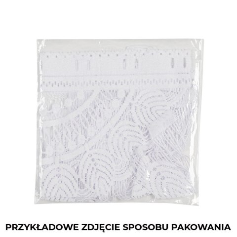 LUNAR Makrama żakardowa gotowa, szerokość 160 x wysokość 160cm, kolor 001 biały 001470/PBL/001/160160/1