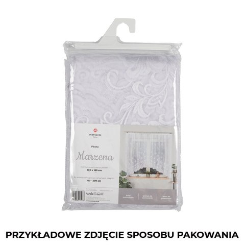 MARZENA Firanka żakardowa gotowa, szerokość 300 x wysokość 160cm, kolor 001 biały 023400/FBL/001/300160/1