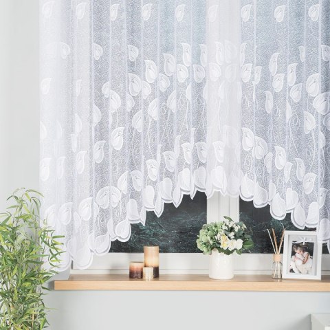 NORA Firanka żakardowa gotowa, szerokość 300 x wysokość 160cm, kolor 001 biały 023097/FBL/001/300160/1 NORA Firanka żakardowa gotowa, szerokość 300 x wysokość 160cm, kolor 001 biały 023097/FBL/001/300160/1