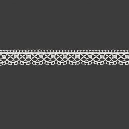 Koronka gipiurowa, wysokość 3cm, kolor biały 074043/447/001/000003/1