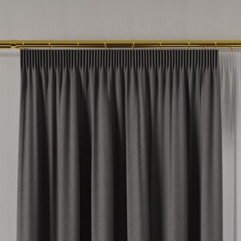 RUFUS Tkanina dekoracyjna dwustronna, wysokość 320cm, kolor 681 ciemny szary TD0017/TDP/681/000320/1