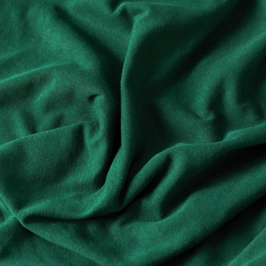 Prześcieradło jersey z gumką 180x200 cm kolor ciemny zielony