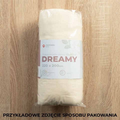 Prześcieradło jersey z gumką 120x200 cm kolor biały