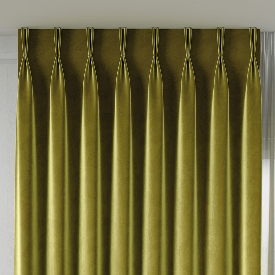 Tkanina dekoracyjna VELVET wysokość 280 cm kolor oliwkowy