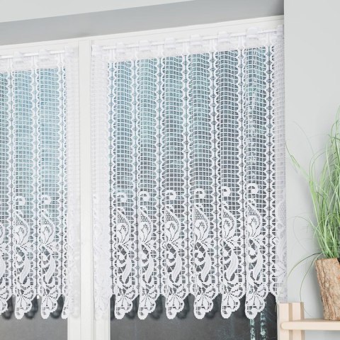 Zazdrostka żakardowa panelowa, wysokość 90cm, kolor 001 biały 605100/000/001/000090/1 Zazdrostka żakardowa panelowa, wysokość 90cm, kolor 001 biały 605100/000/001/000090/1