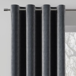 Zasłona gotowa na przelotkach AGNES 140x160 cm kolor szary
