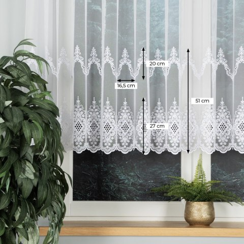 Firanka, wysokość 120cm, kolor 001 biały 241750/885/001/000120/1 Firanka, wysokość 120cm, kolor 001 biały 241750/885/001/000120/1