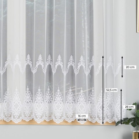 Firanka, wysokość 160cm, kolor 001 biały 241750/885/001/000160/1 Firanka, wysokość 160cm, kolor 001 biały 241750/885/001/000160/1