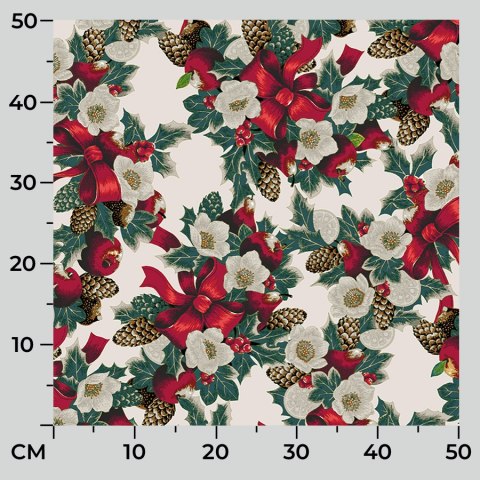 ŚWIĘTA 045 Tkanina dekoracyjna świąteczna, typu TZ7030, szerokość 140cm, kolor 001 TZ0045/TDM/001/140000/1