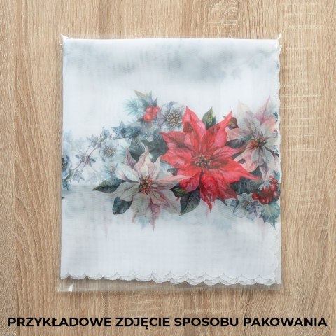 GIRLANDA Zazdrostka woalowa, WOAL, szerokość 100 x wysokość 40cm, kolor 001 zielony PBN157/ZAZ/001/100040/1