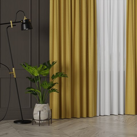 MIRABEL Tkanina dekoracyjna, wysokość 320cm, kolor 925 żółty 065579/TDP/925/000320/1