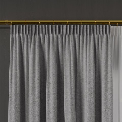 RUFUS Tkanina dekoracyjna dwustronna, wysokość 320cm, kolor 666 jasny szary TD0017/TDP/666/000320/1