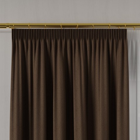 RUFUS Tkanina dekoracyjna dwustronna, wysokość 320cm, kolor 674 brązowy TD0017/TDP/674/000320/1