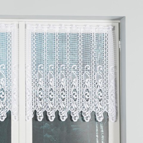 Zazdrostka żakardowa panelowa, wysokość 70cm, kolor 001 biały 605101/000/001/000070/1