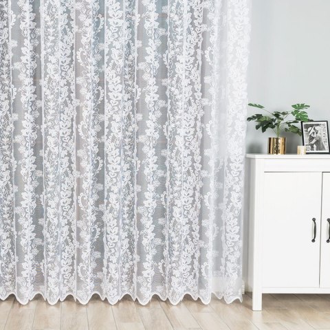 Firanka żakardowa 107083 wysokość 250 cm kolor biały Firanka żakardowa 107083 wysokość 250 cm kolor biały