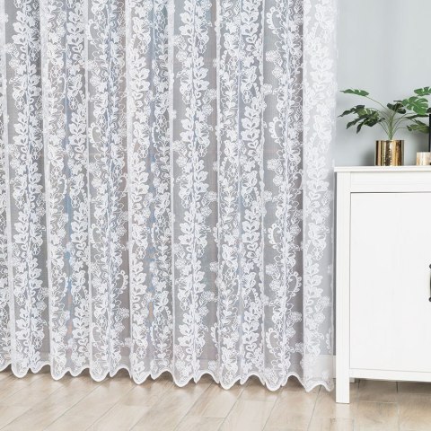 Firanka żakardowa 107083 wysokość 250 cm kolor biały Firanka żakardowa 107083 wysokość 250 cm kolor biały