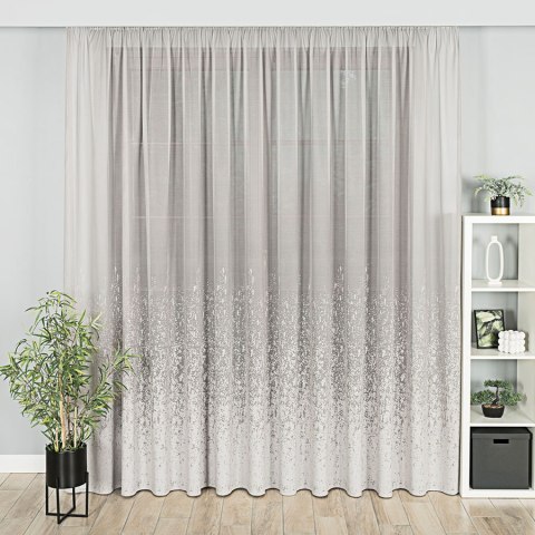 Firanka żakardowa 057639 wysokość 250 cm kolor szary