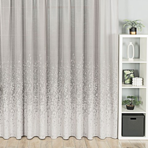 Firanka żakardowa 057639 wysokość 250 cm kolor szary