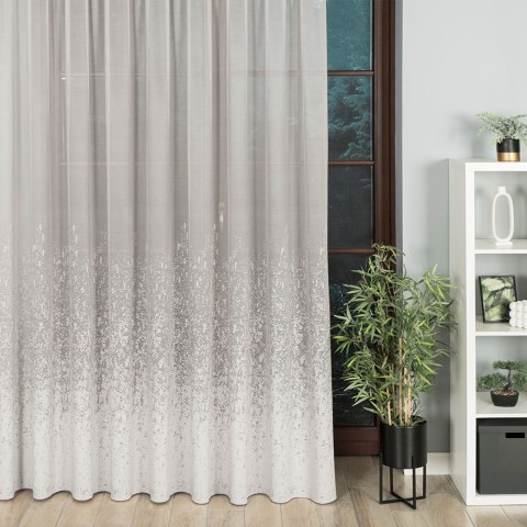 Firanka żakardowa 057639 wysokość 280 cm kolor szary