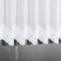 Zazdrostka haftowana panelowa 044300 wysokość 90 cm kolor biały
