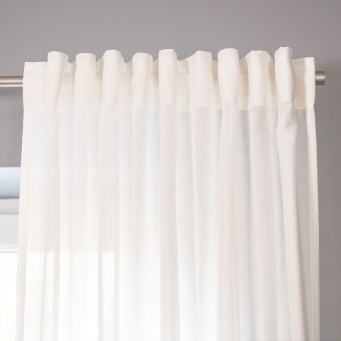BASIC Zasłona gotowa, szerokość 145 x wysokość 230cm, kolor 010 biały TD0005/ZGT/010/145230/1 BASIC Zasłona gotowa, szerokość 145 x wysokość 230cm, kolor 010 biały TD0005/ZGT/010/145230/1