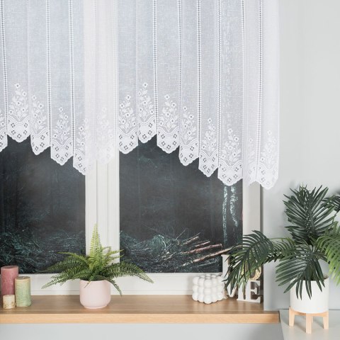 KLEMENTYNA Firanka żakardowa gotowa, szerokość 200 x wysokość 120cm, kolor 001 biały 018539/FBL/001/200120/1 KLEMENTYNA Firanka żakardowa gotowa, szerokość 200 x wysokość 120cm, kolor 001 biały 018539/FBL/001/200120/1
