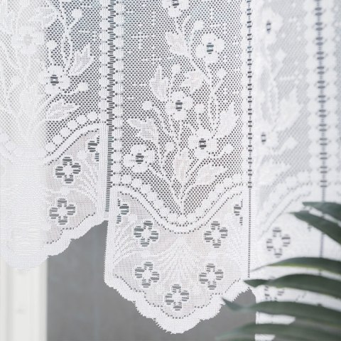 KLEMENTYNA Firanka żakardowa gotowa, szerokość 200 x wysokość 120cm, kolor 001 biały 018539/FBL/001/200120/1 KLEMENTYNA Firanka żakardowa gotowa, szerokość 200 x wysokość 120cm, kolor 001 biały 018539/FBL/001/200120/1