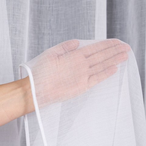 MAURA Firanka z ołowianką, wysokość 300cm, kolor 001 biały 030606/OLO/001/000300/1 MAURA Firanka z ołowianką, wysokość 300cm, kolor 001 biały 030606/OLO/001/000300/1
