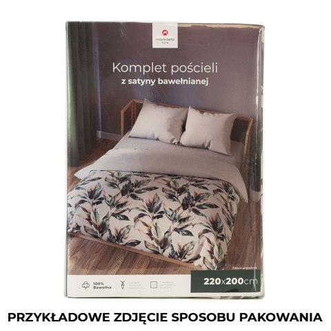 SAMANTA Komplet pościeli z satyny bawełnianej 220x200cm 100052/SAT/000/220200/1