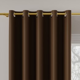 DONA Tkanina dekoracyjna typu blackout, wysokość 280cm, kolor 012 brązowy TD0015/TDP/012/000280/1
