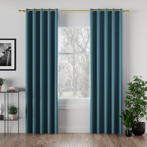 DONA Tkanina dekoracyjna typu blackout, wysokość 280cm, kolor 297 niebieski TD0015/TDP/297/000280/1 DONA Tkanina dekoracyjna typu blackout, wysokość 280cm, kolor 297 niebieski TD0015/TDP/297/000280/1