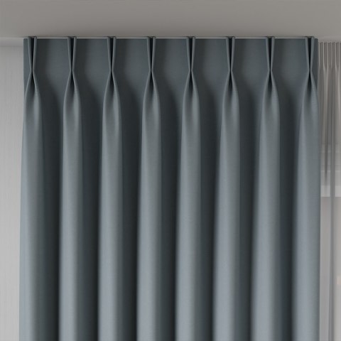 NELIA Tkanina dekoracyjna typu blackout, wysokość 320cm, kolor 064 jasny niebieski 065553/TDP/064/000320/1