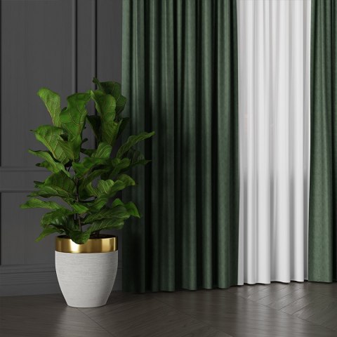 DIEGO Tkanina dekoracyjna, wysokość 295cm, kolor 032 ciemny zielony 043090/TDP/032/000295/1