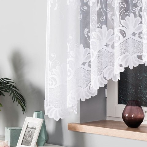 KASJANA Firanka żakardowa odpasowana, szerokość 320 x wysokość 160cm, kolor 001 biały 007003/FOL/001/000161/1 KASJANA Firanka żakardowa odpasowana, szerokość 320 x wysokość 160cm, kolor 001 biały 007003/FOL/001/000161/1