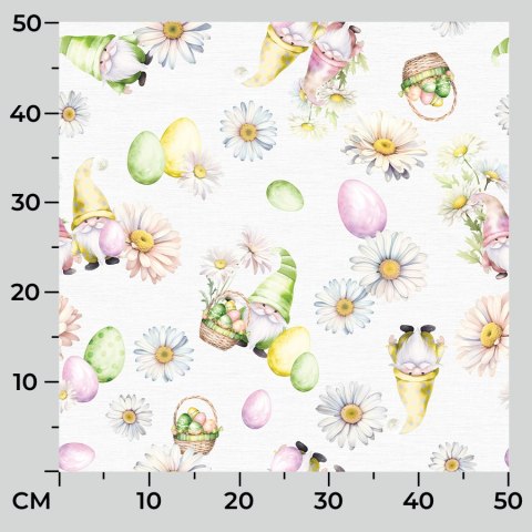 GNOMY WIELKANOCNE Tkanina dekoracyjna NINA WODOODPORNA, 160cm, kolor 001 DWI214/NIW/001/160000/1