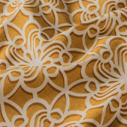 Tkanina dekoracyjna ABIGAIL szerokość 140 cm kolor żółty