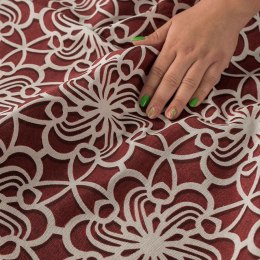 Tkanina dekoracyjna ABIGAIL szerokość 140 cm kolor bordowy