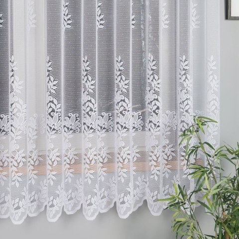 Firanka żakardowa, wysokość 180cm, kolor 001 biały 663117/000/001/000180/1 Firanka żakardowa, wysokość 180cm, kolor 001 biały 663117/000/001/000180/1