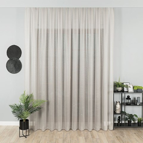 Firanka fantazyjna z ołowianką, wysokość 250cm, kolor 023 szary z błyskiem 000639/OLO/023/000250/1 Firanka fantazyjna z ołowianką, wysokość 250cm, kolor 023 szary z błyskiem 000639/OLO/023/000250/1