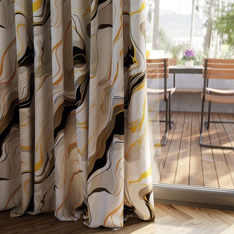 STONE Tkanina dekoracyjna BLACKOUT, 145cm, kolor 001 biały D00245/BLC/001/145000/1