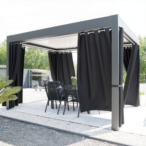 BELIS Tkanina dekoracyjna zewnętrzna premium, szerokość 150 cm, kolor 012 czarny TD0030/TDW/012/150000/1 BELIS Tkanina dekoracyjna zewnętrzna premium, szerokość 150 cm, kolor 012 czarny TD0030/TDW/012/150000/1