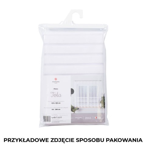 Firanka gotowa żakardowa KALINA 250x200 cm kolor biały