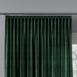 Tkanina dekoracyjna VELVI wysokość 300 cm kolor ciemny zielony