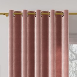 Tkanina dekoracyjna VELVI wysokość 300 cm kolor ciemny pudrowy różowy