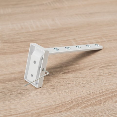 Wieszak uniwersalny kompletny długi 17cm kolor biały 010; WIESZA/UNI/010/000017/1 WIESZA/UNK/010/000017/1